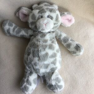 Baby Ganz Plush Gray and White Harmony Giraffe No Rattle Stuffed Animal Toy